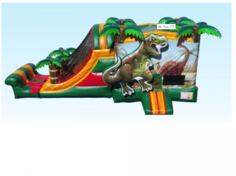 3-d Dinosaur water slide