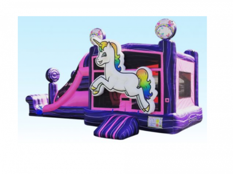 3-d Unicorn water slide